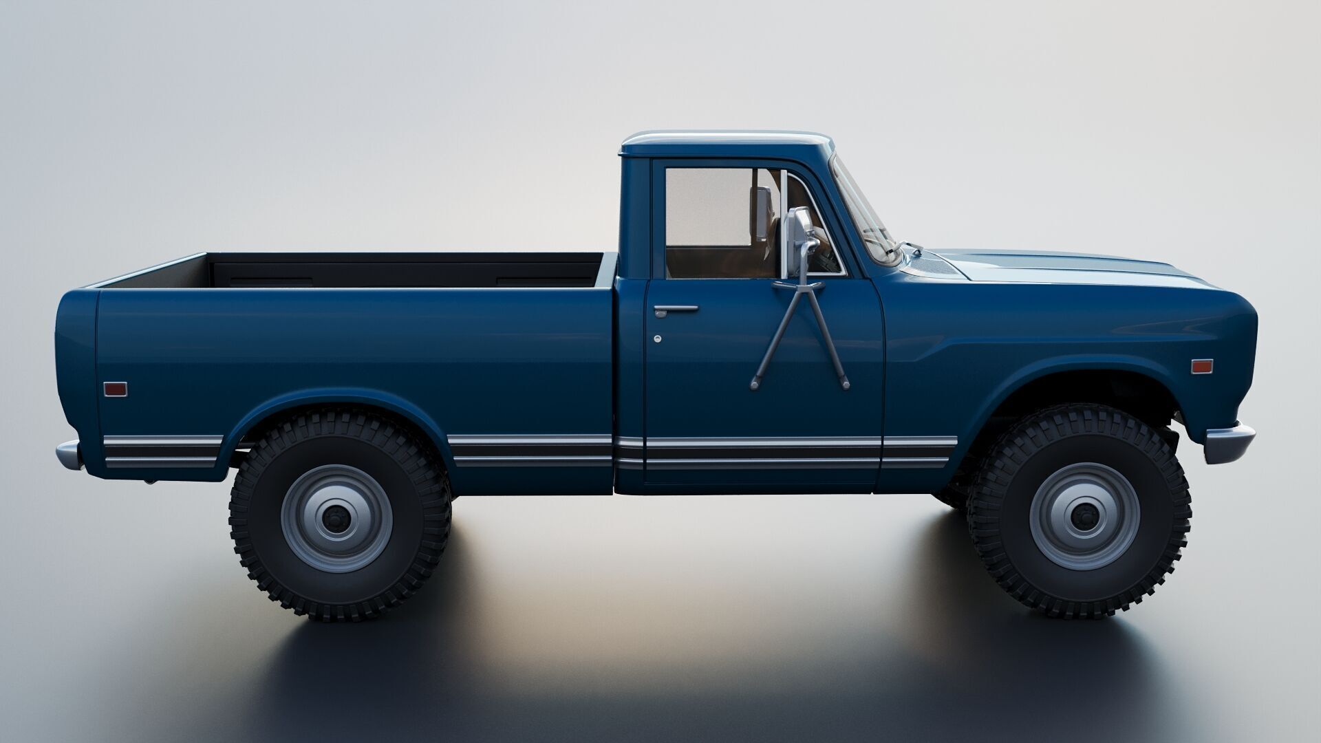 International Pickup 1972 3D print model_8