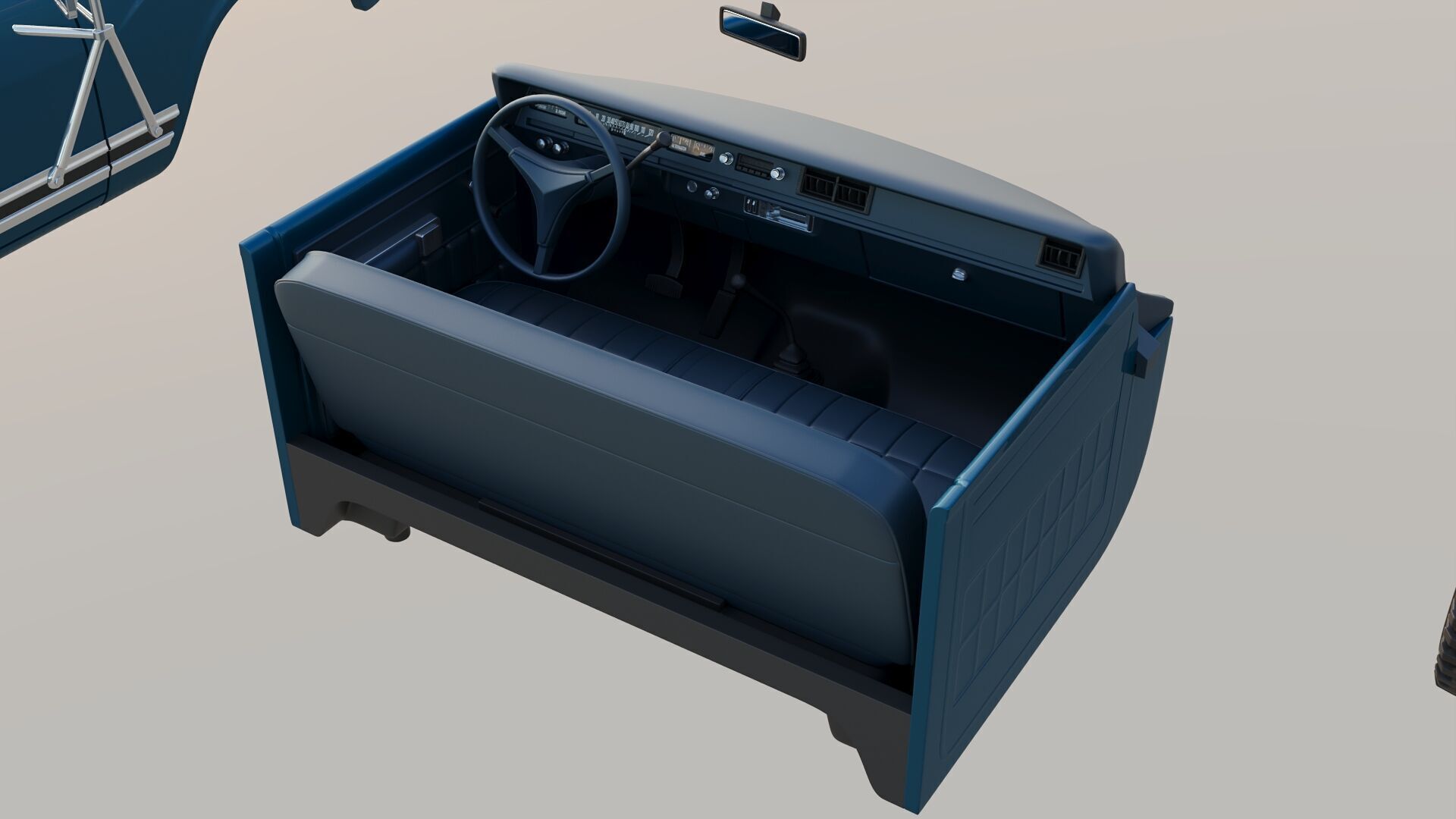 International Pickup 1972 3D print model_25