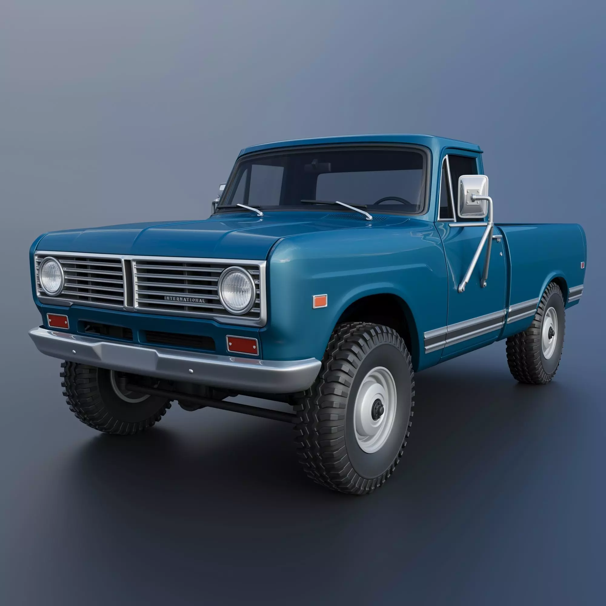 International Pickup 1972 3D print model_0
