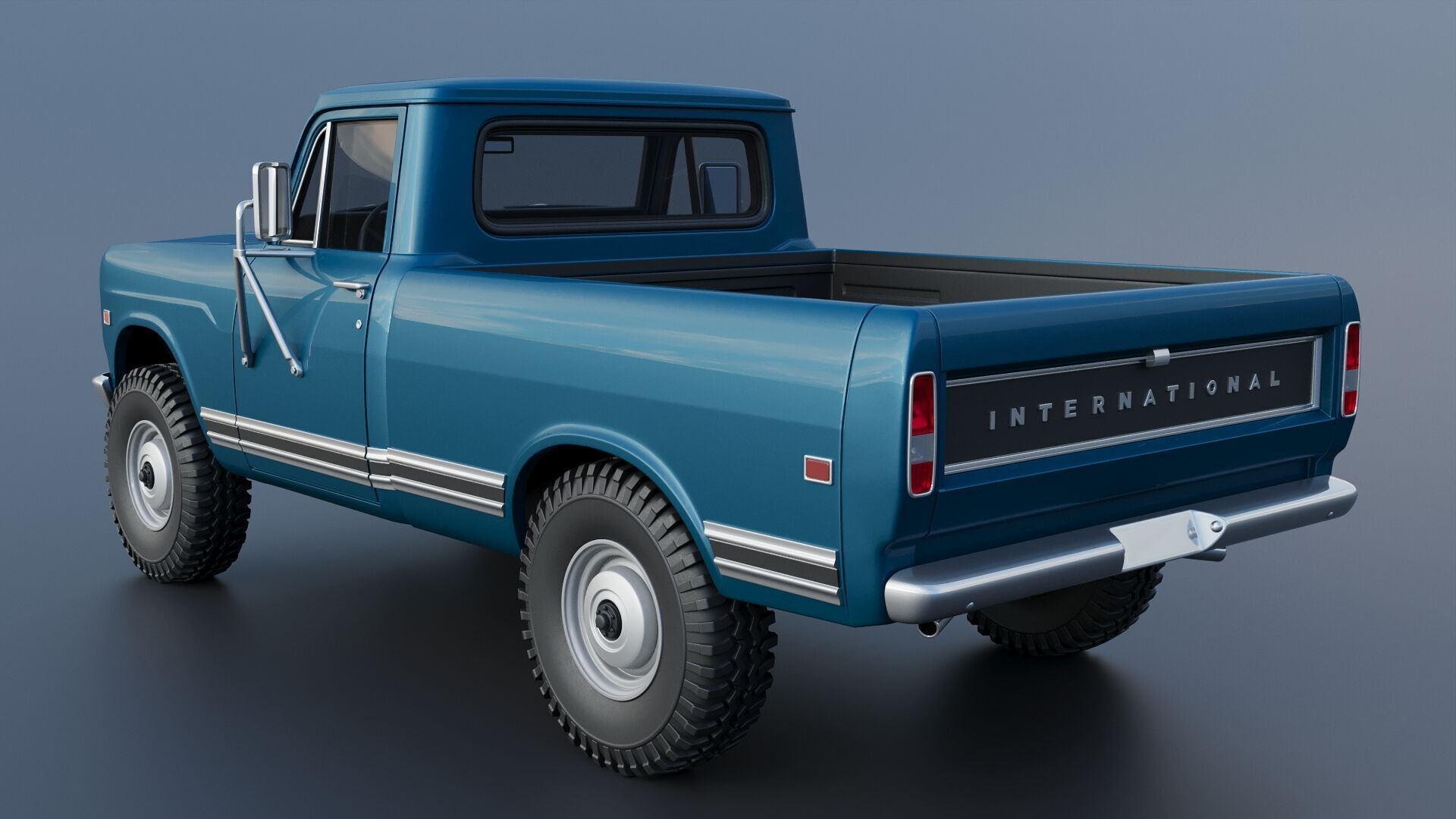 International Pickup 1972 3D print model_4
