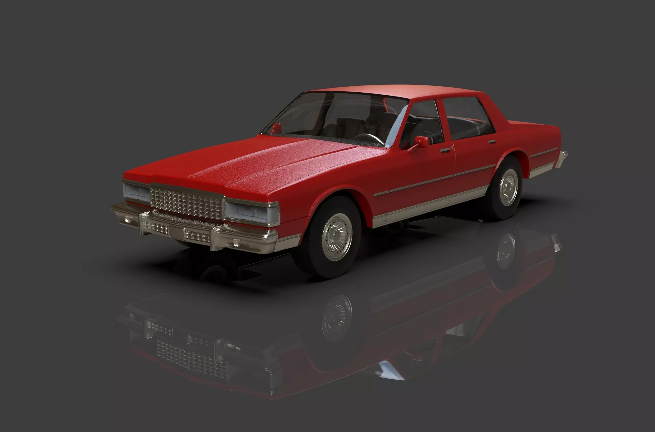 Chevrolet Caprice Classic 1977 4 Door RC car 3D print model