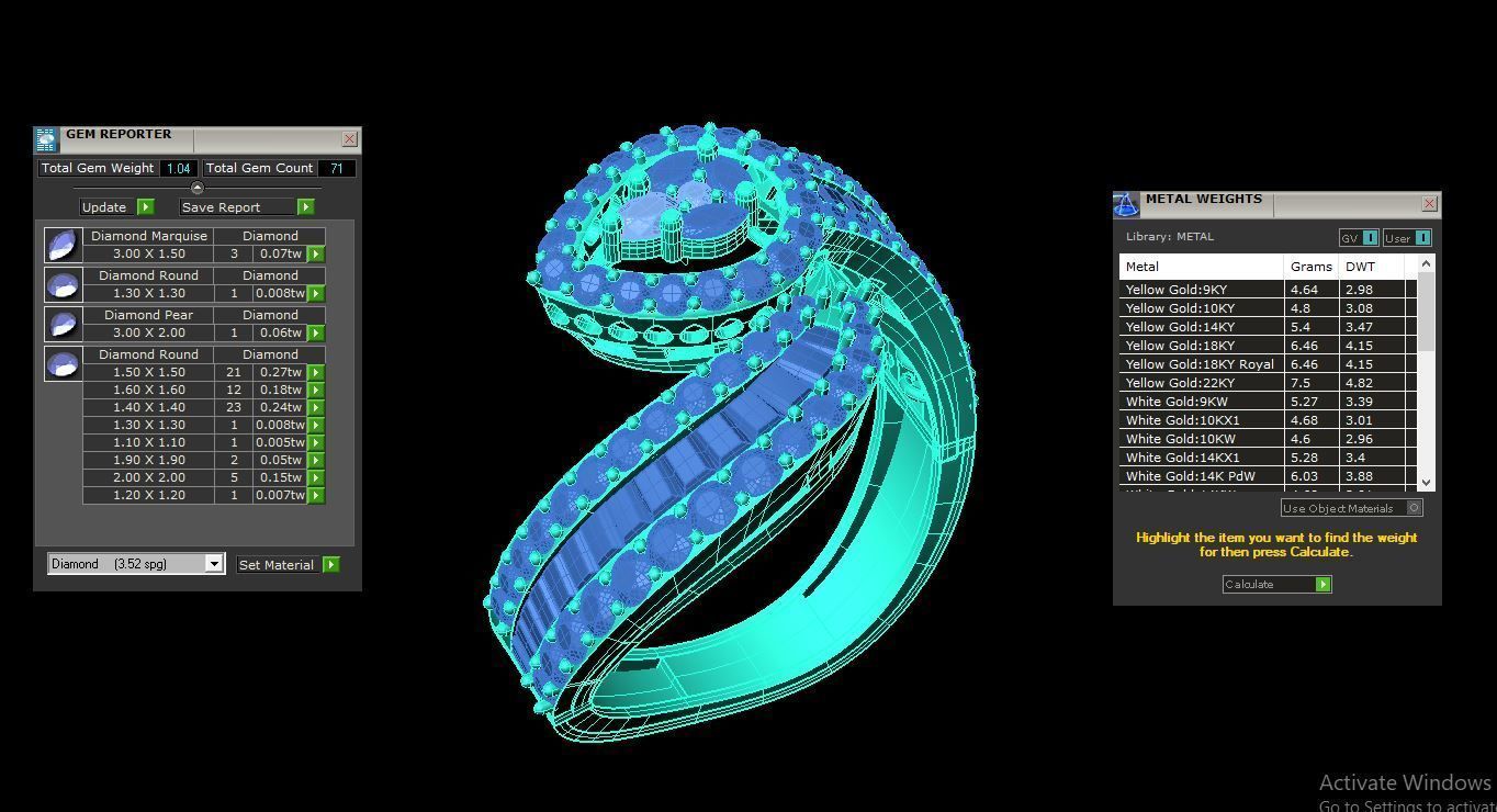 Beautifull ring 3dm and stl file available to sale 3D print model_4