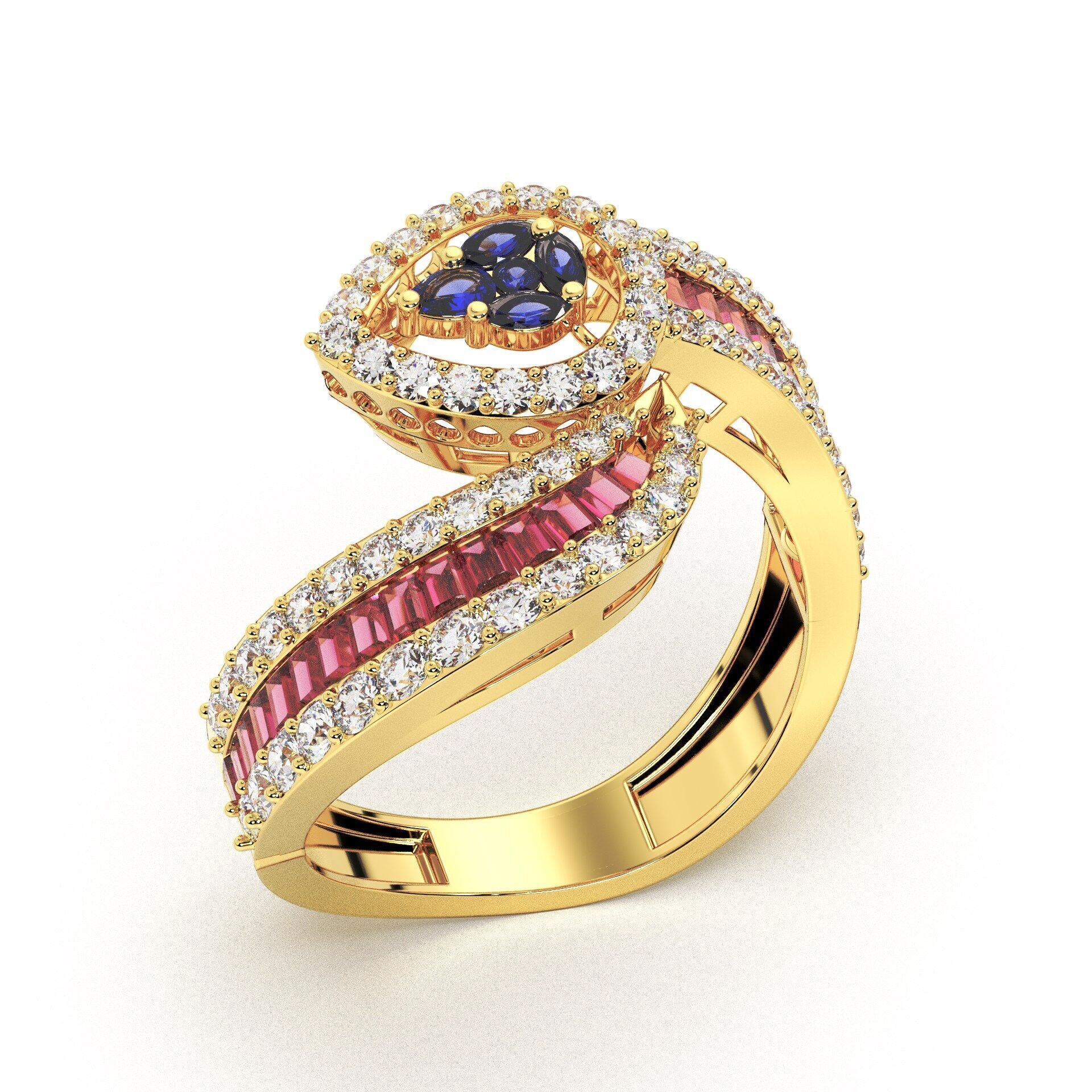 Beautifull ring 3dm and stl file available to sale 3D print model_2