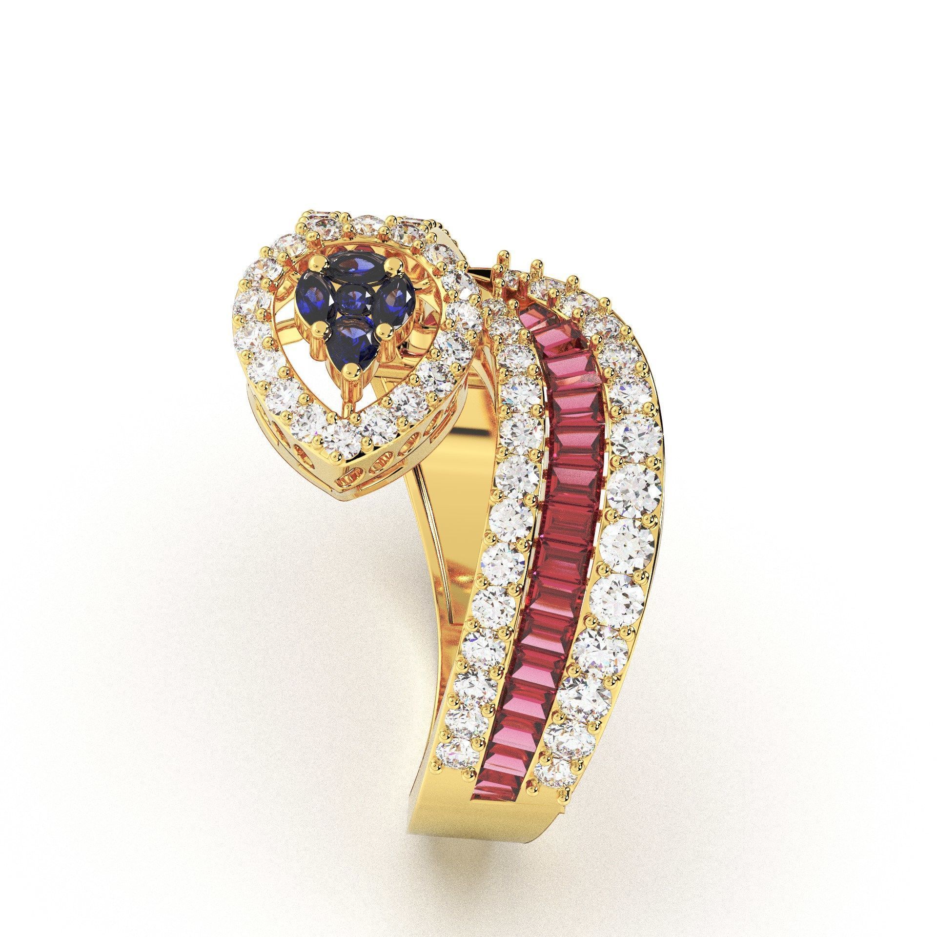 Beautifull ring 3dm and stl file available to sale 3D print model_3