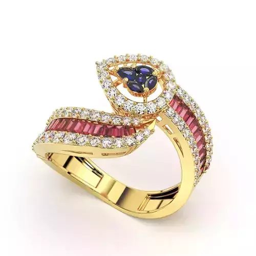 Beautifull ring 3dm and stl file available to sale 3D print model