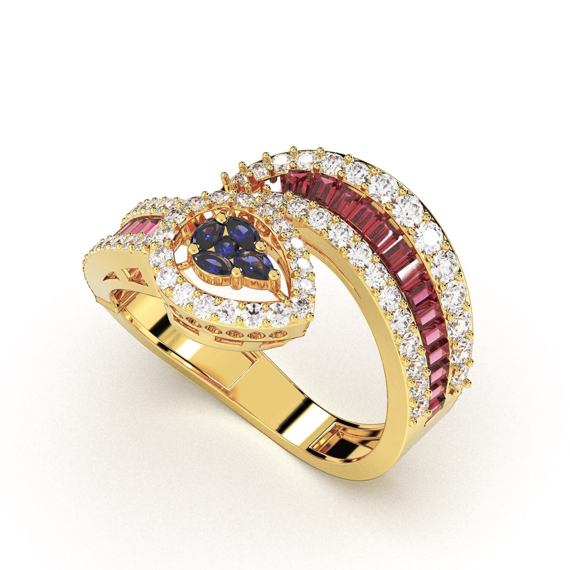 Beautifull ring 3dm and stl file available to sale 3D print model_1