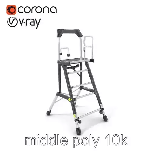 Universal Scaffold Ladder model pack with dynamic height adjustment