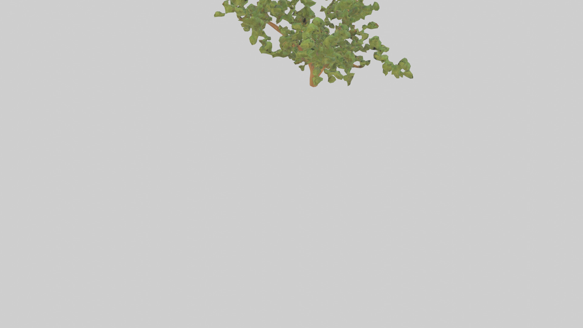 Honey Locust tree model Low-poly 3D model_4