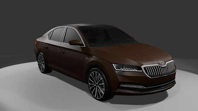 Skoda Superb LK  Low-poly 3D model