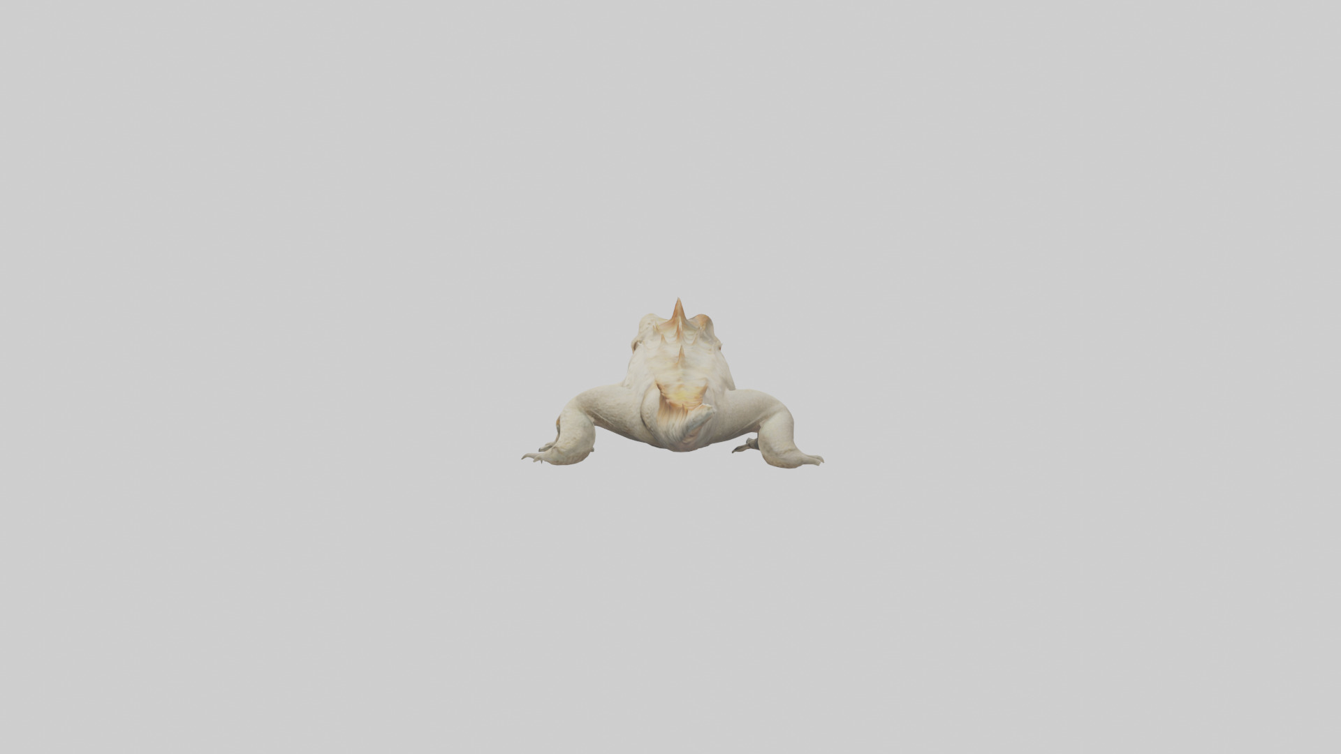 Horned Lizard resting model Low-poly 3D model_12