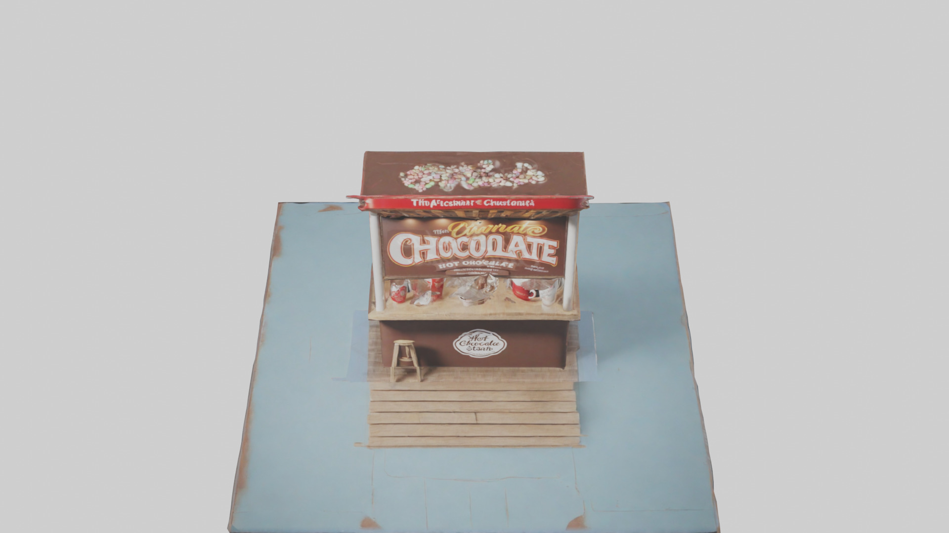 Hot Chocolate Stand model Low-poly 3D model_16