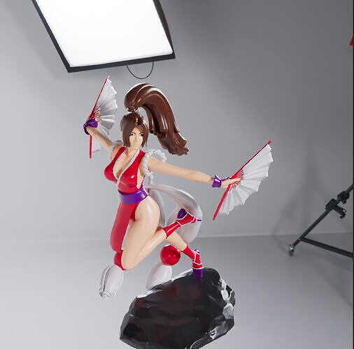 The figure model of the comic version of Mai Shiranui 3D model