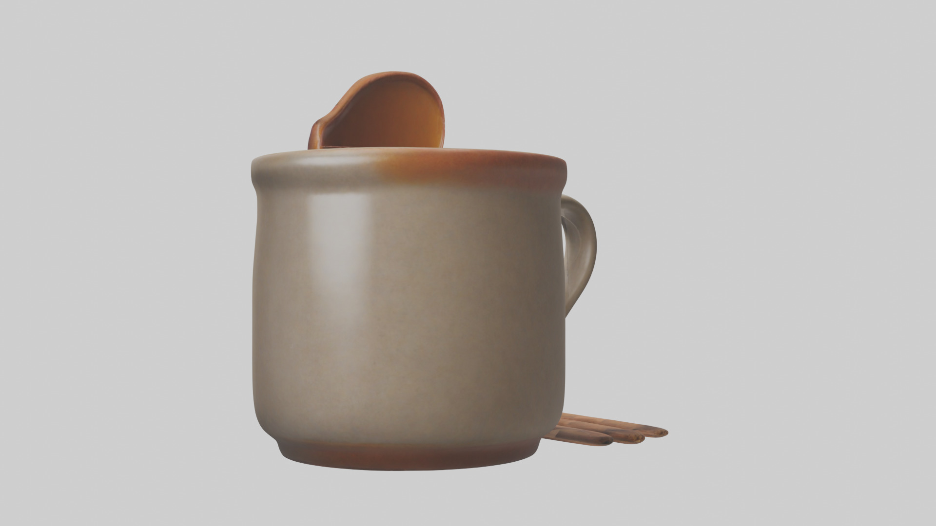 Hot Cider Mug model Low-poly 3D model_1