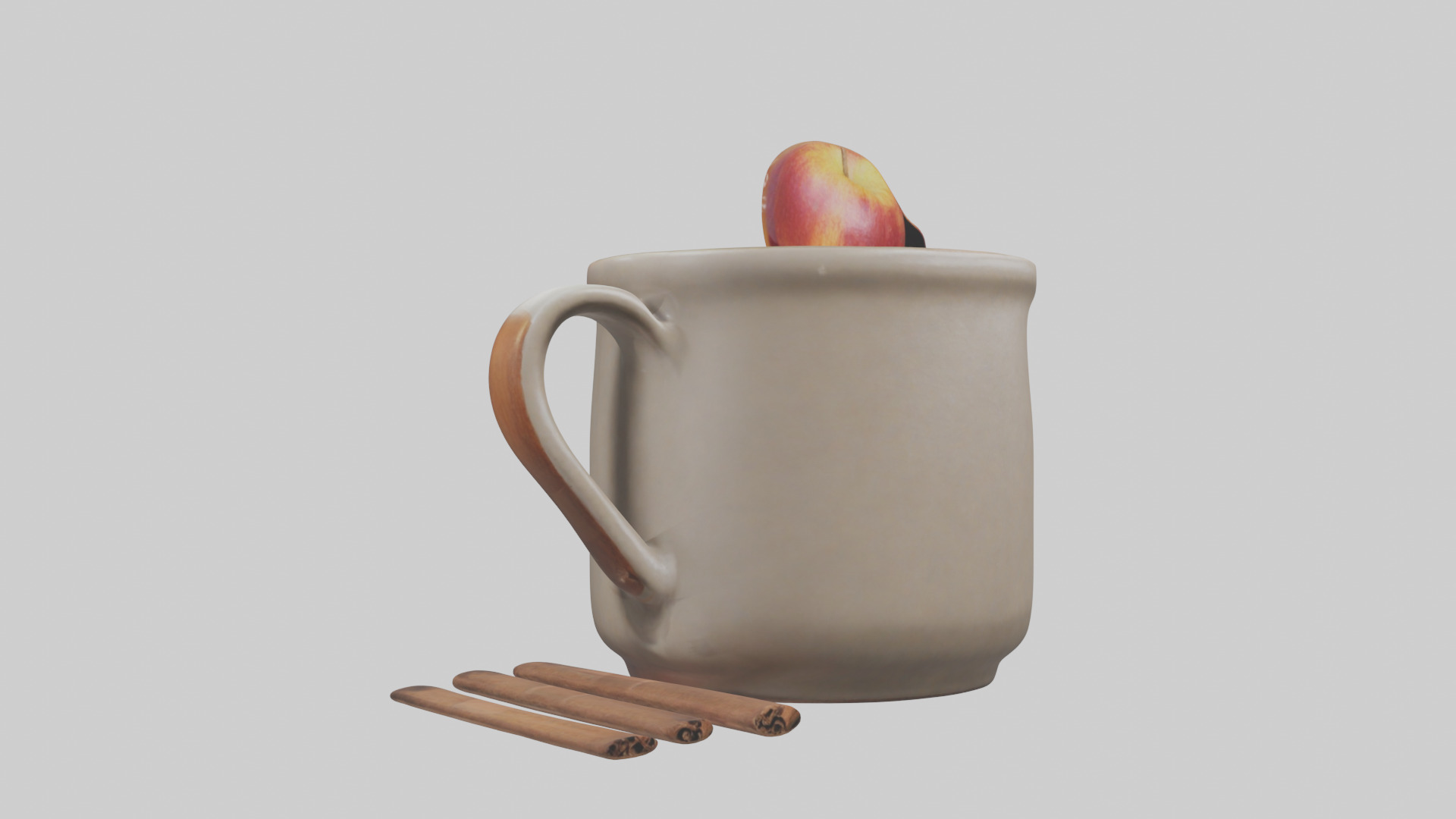 Hot Cider Mug model Low-poly 3D model_11