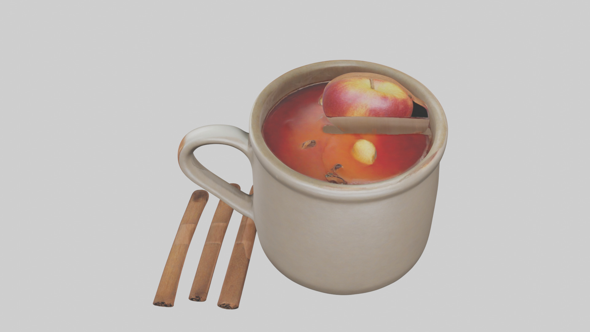Hot Cider Mug model Low-poly 3D model_16