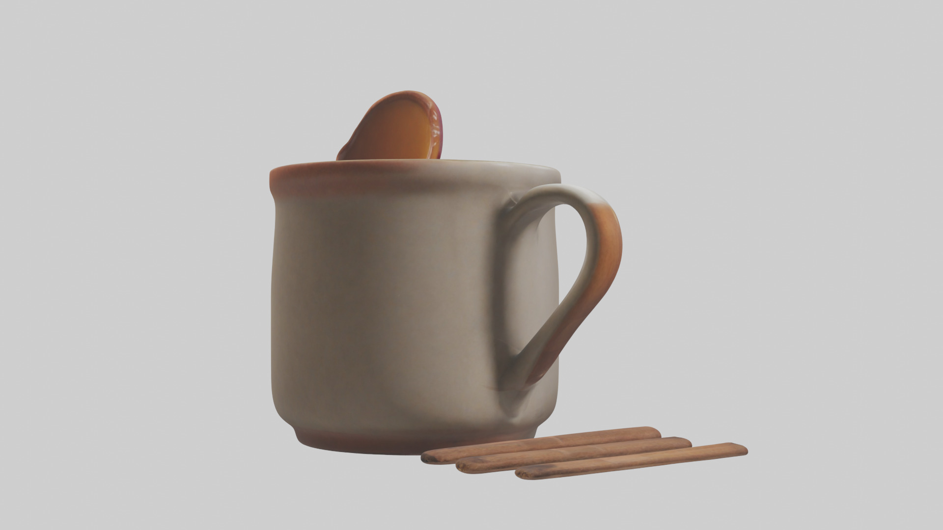 Hot Cider Mug model Low-poly 3D model_2
