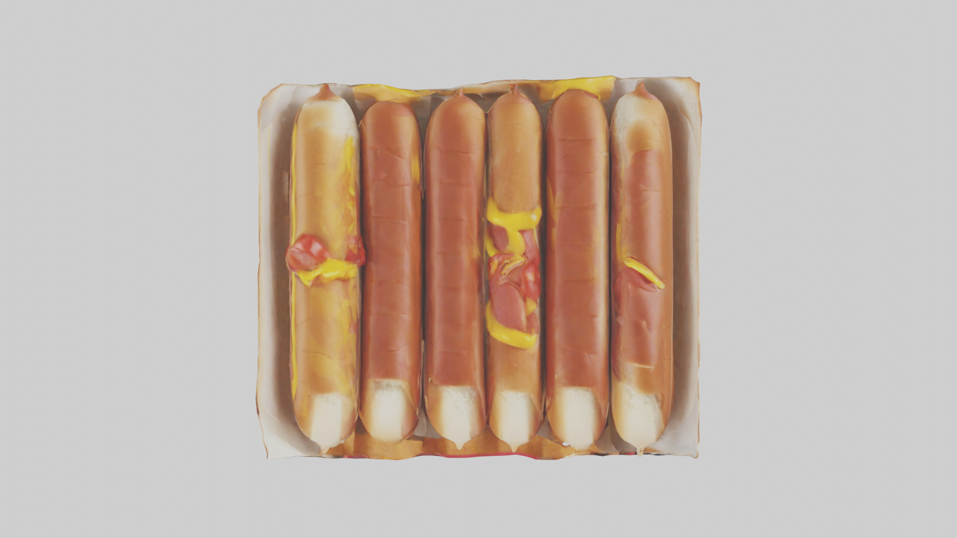 Hot Dog Pack model Low-poly 3D model_1