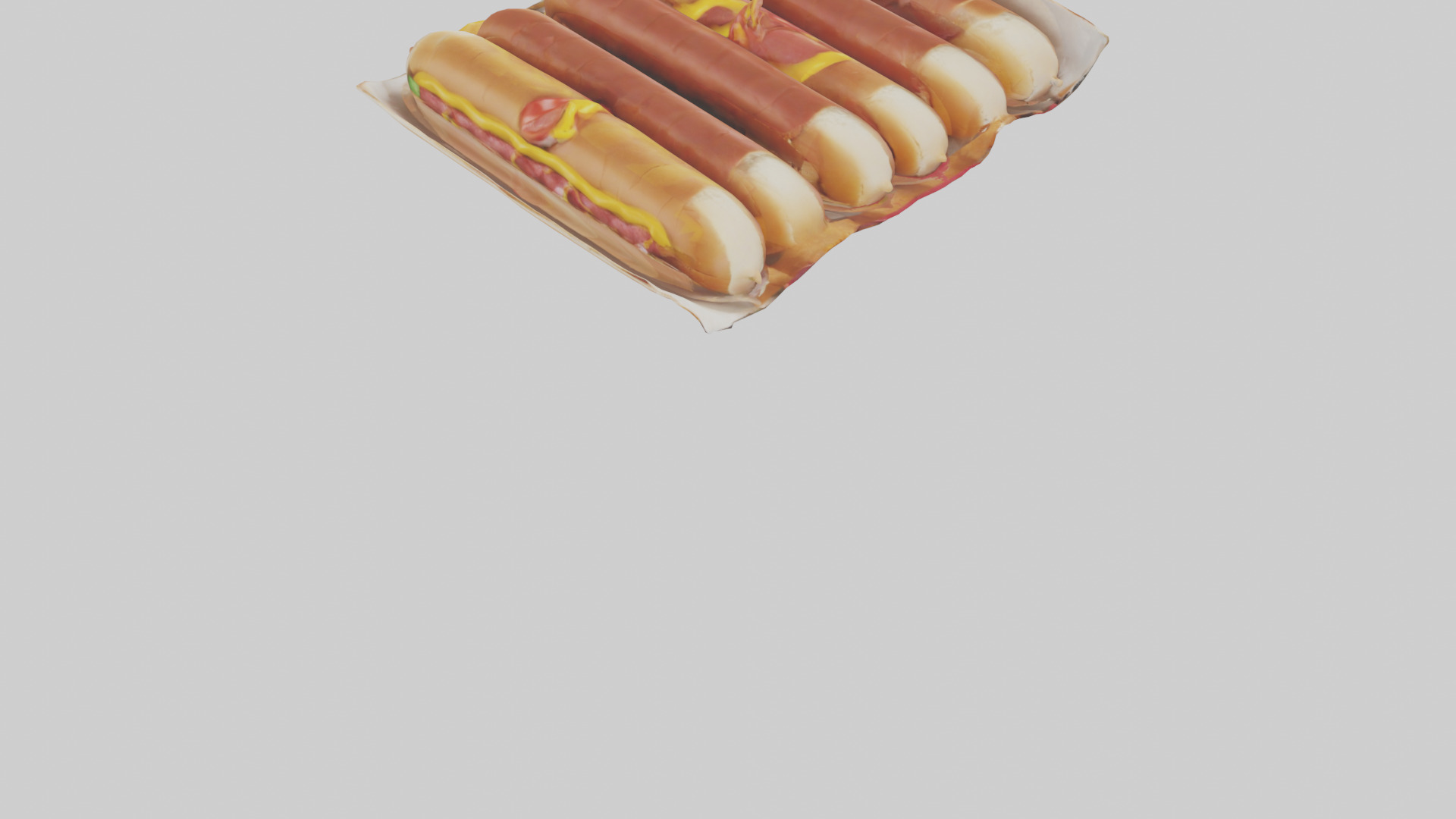 Hot Dog Pack model Low-poly 3D model_8
