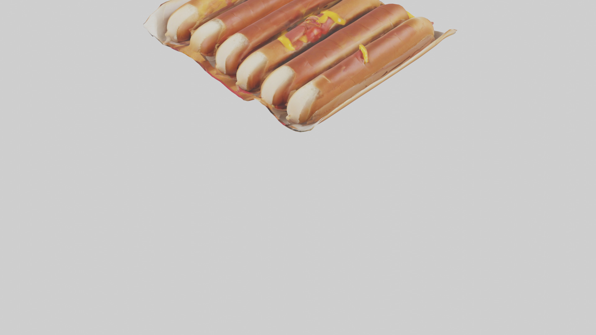 Hot Dog Pack model Low-poly 3D model_7