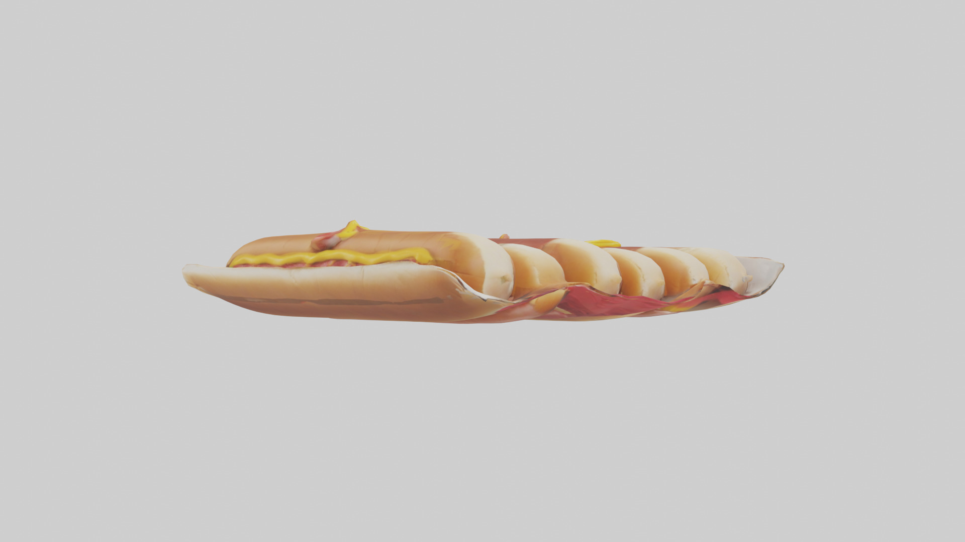 Hot Dog Pack model Low-poly 3D model_9