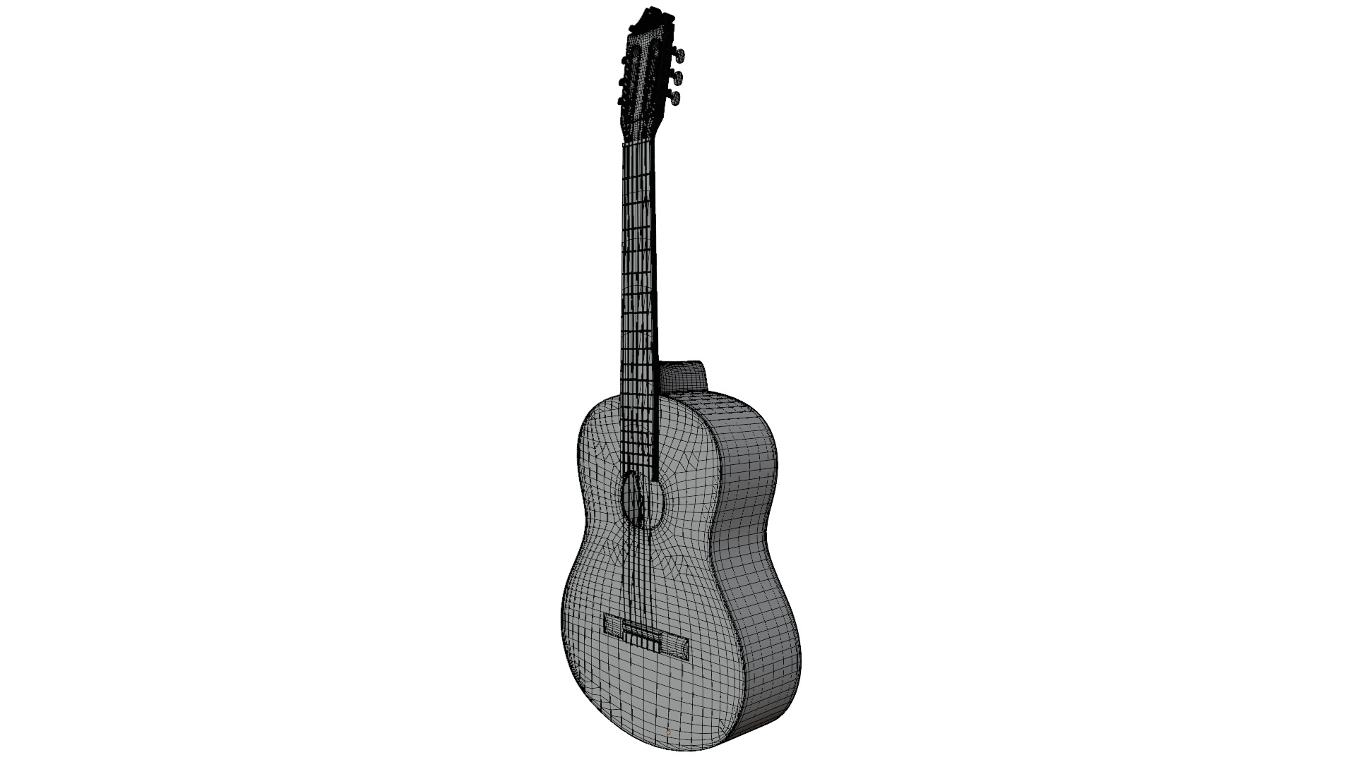 Classic Guitar 3D model_11