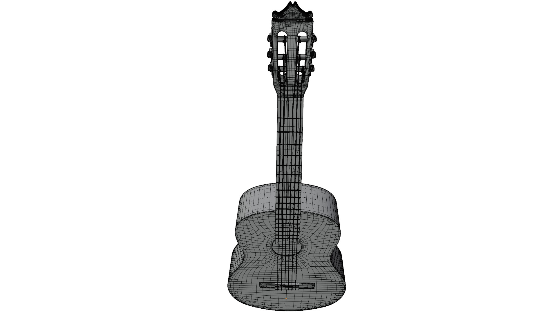 Classic Guitar 3D model_17