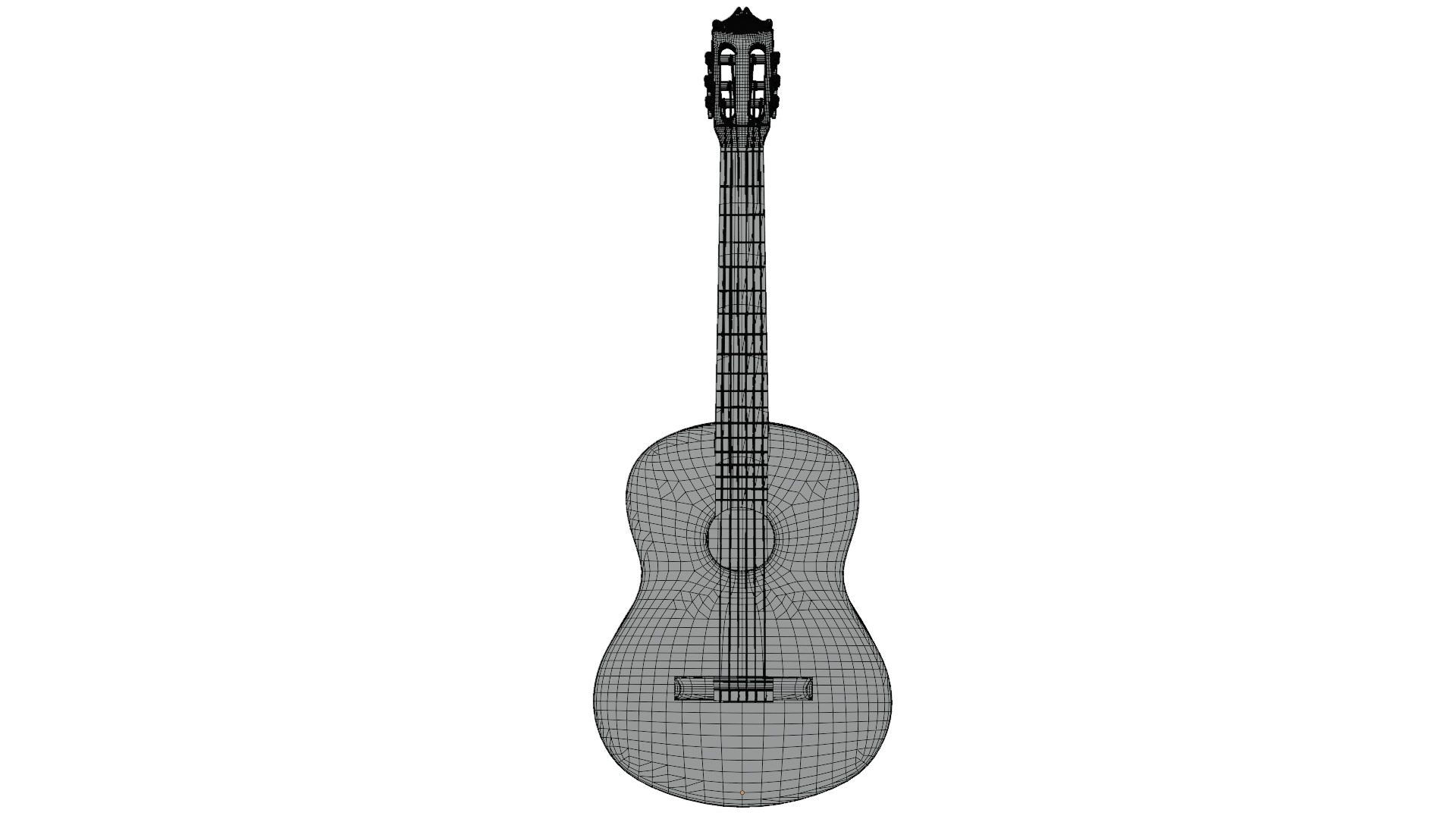 Classic Guitar 3D model_10
