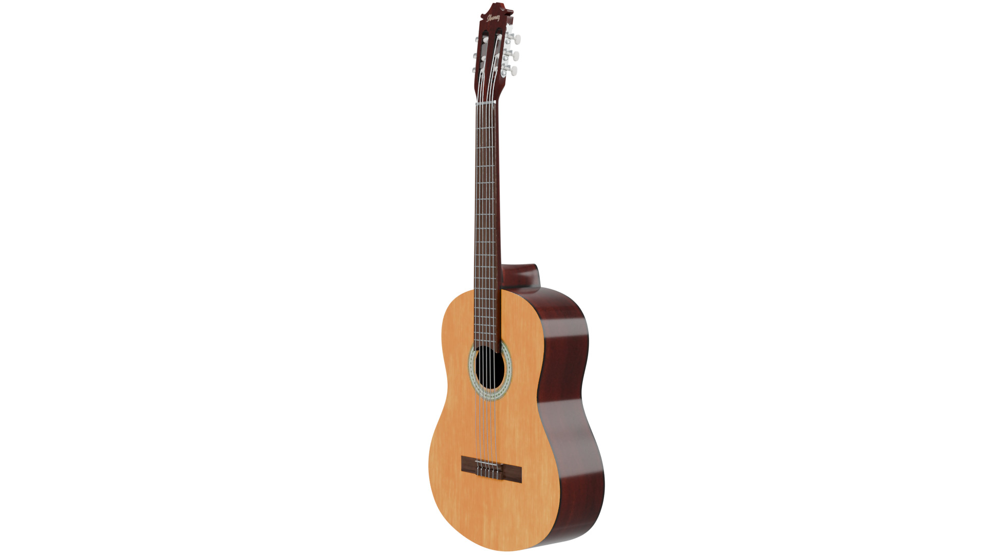 Classic Guitar 3D model_2