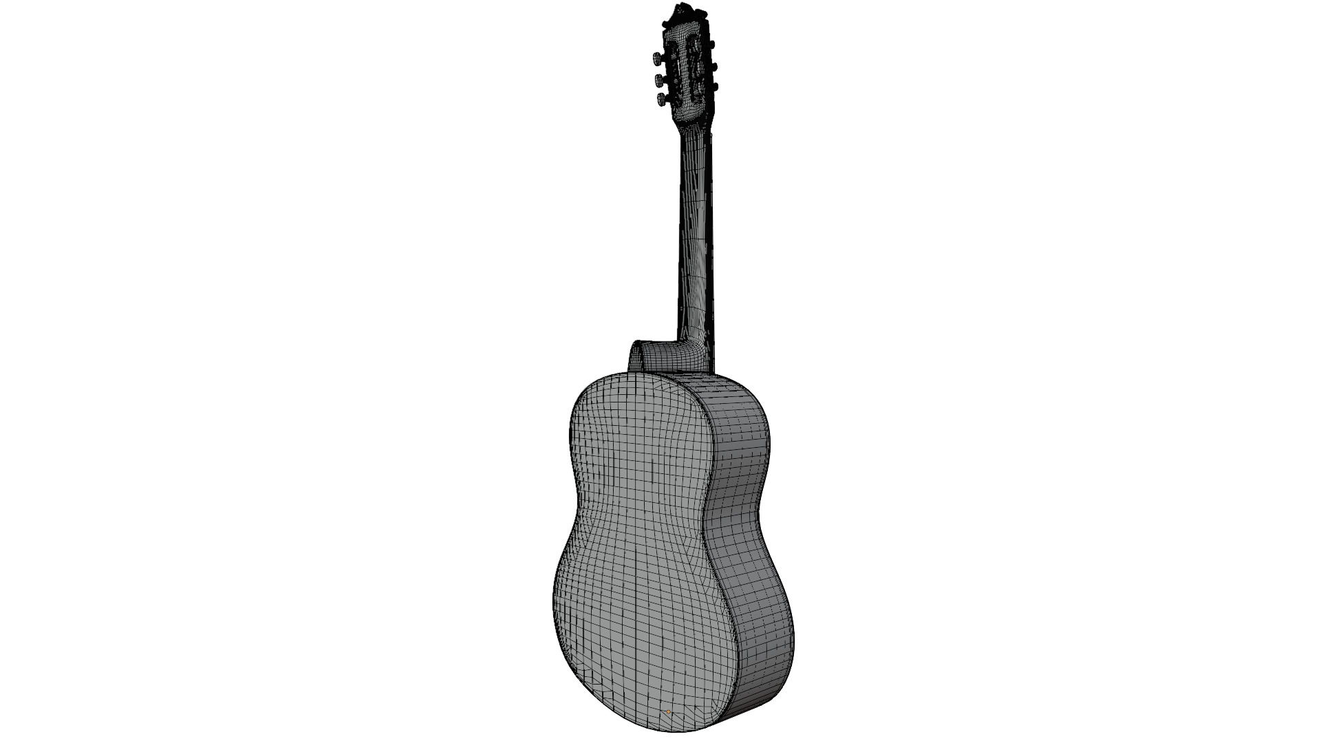 Classic Guitar 3D model_15
