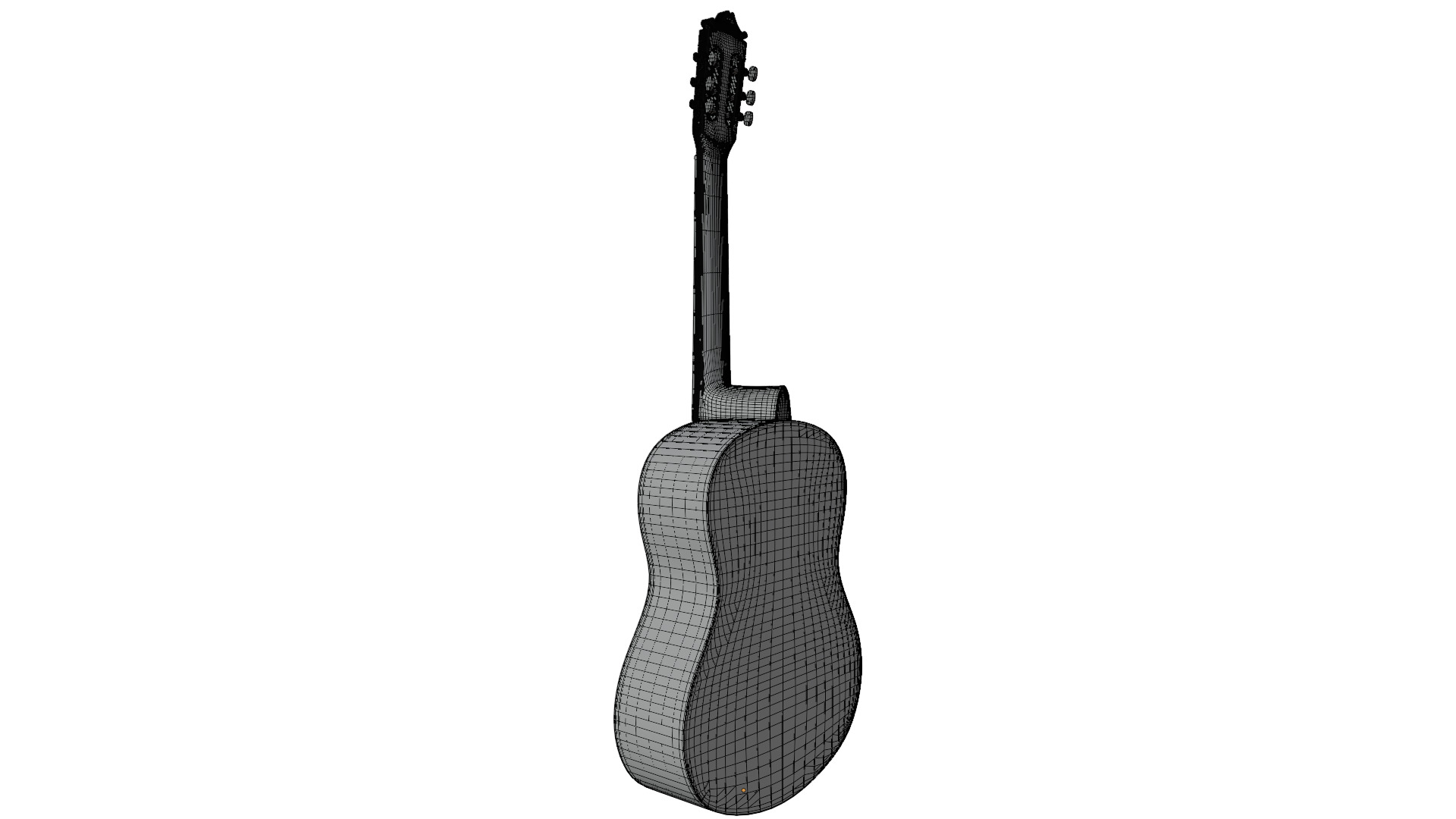 Classic Guitar 3D model_13