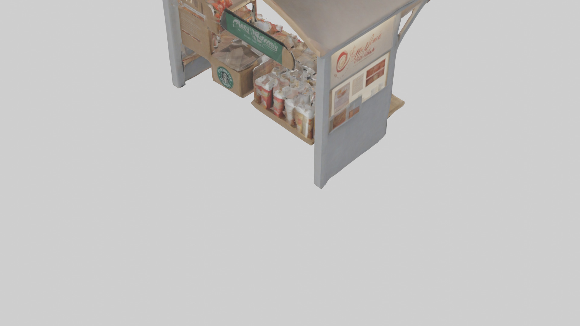 Hot Drink Stand model Low-poly 3D model_4