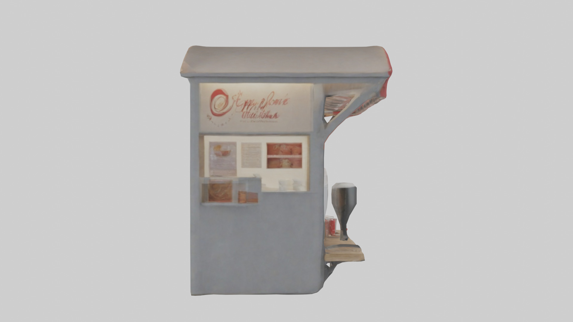 Hot Drink Stand model Low-poly 3D model_13