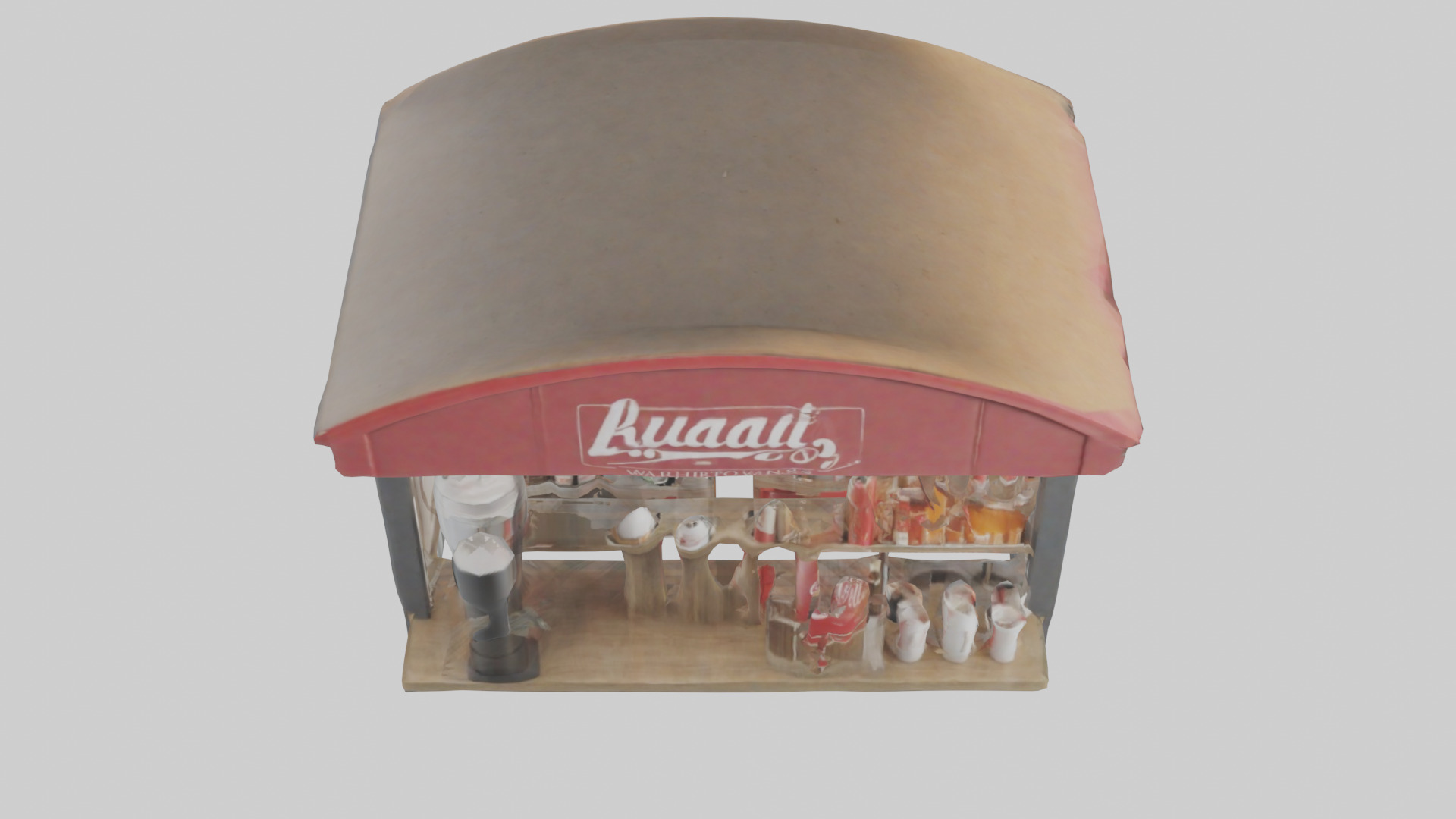 Hot Drink Stand model Low-poly 3D model_16