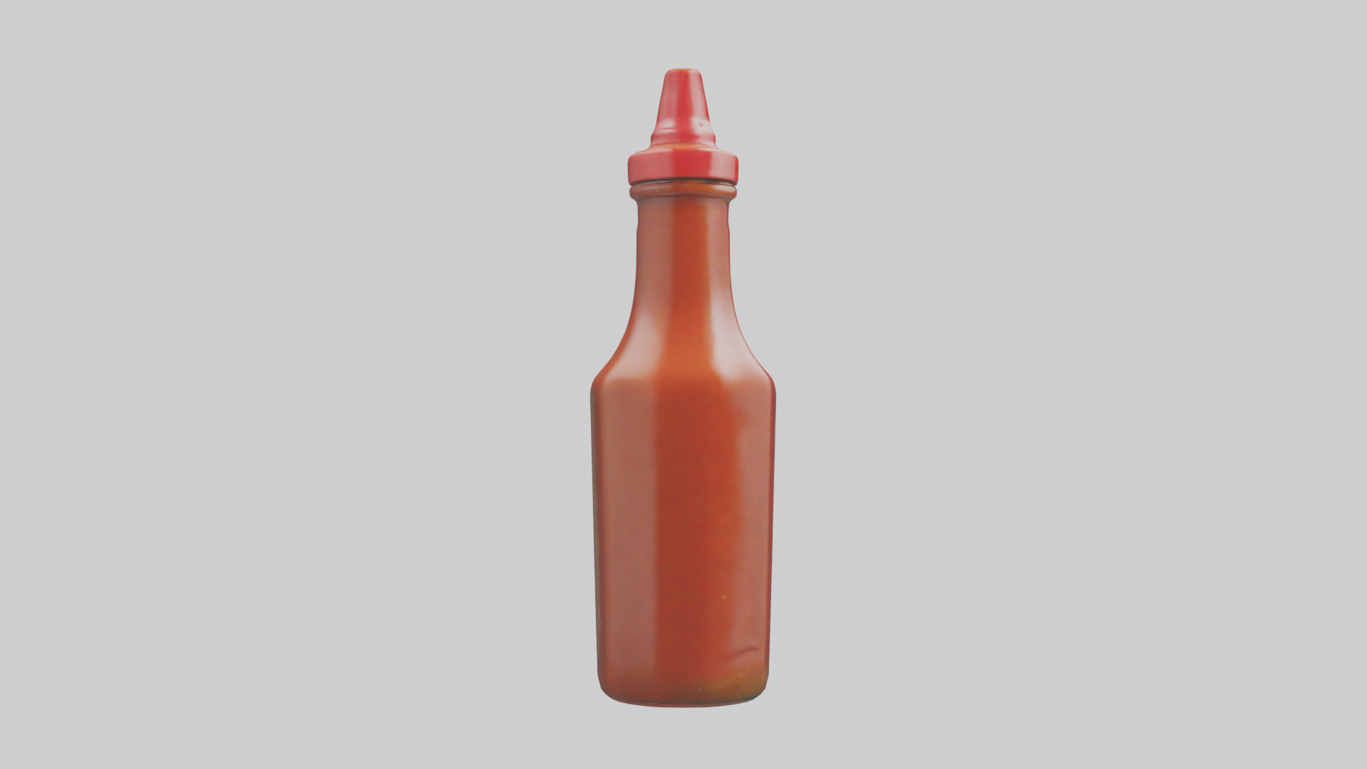 Hot Sauce Bottle model Low-poly 3D model_13