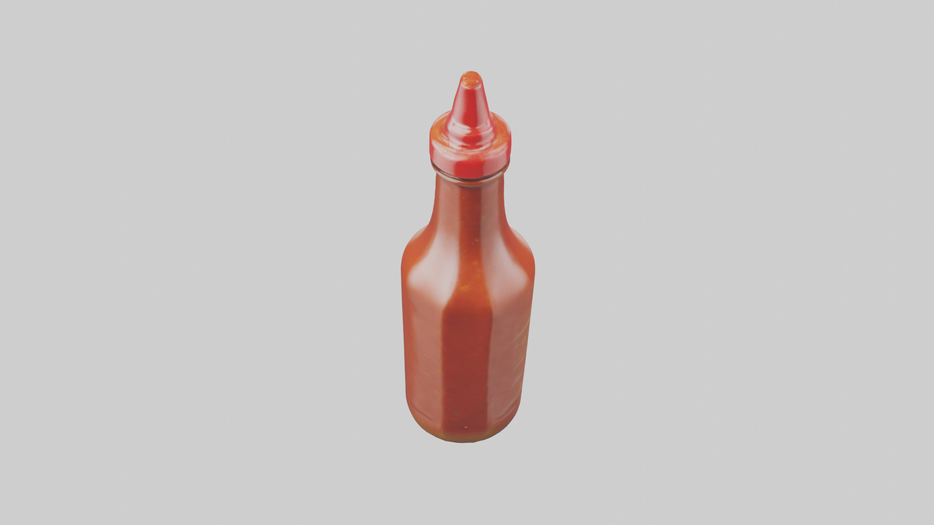 Hot Sauce Bottle model Low-poly 3D model_16