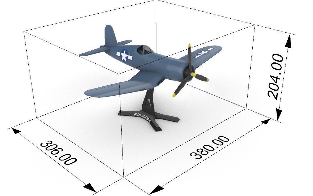 F4U CORSAIR 3D print model_1