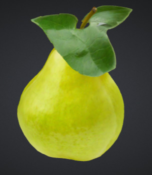 Pear Low-Poly 3D model_2