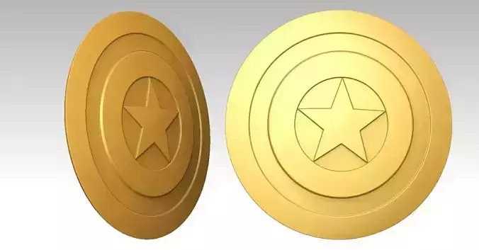 The captain America Shield 3D print model