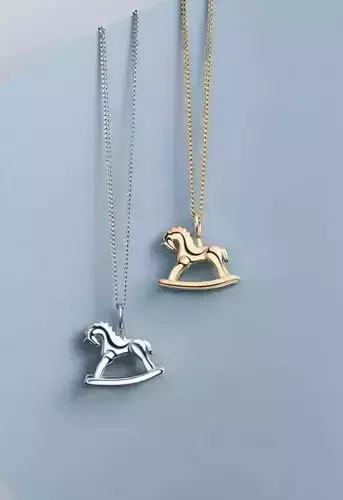 Rocking Horse pendant 3D print model