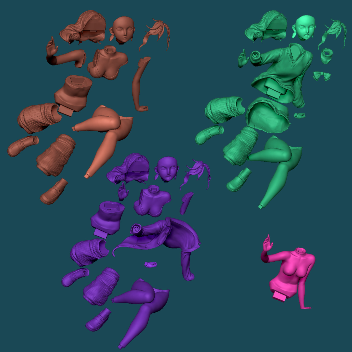 Oakrun Momo from Dandadan 3D printable 3D print model_13