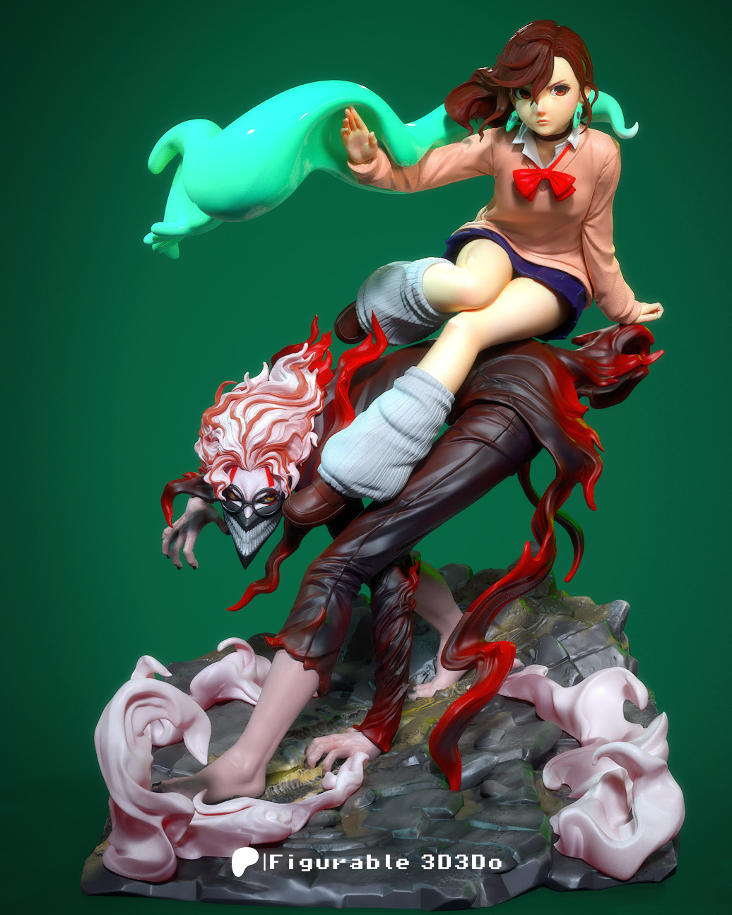 Oakrun Momo from Dandadan 3D printable 3D print model_1