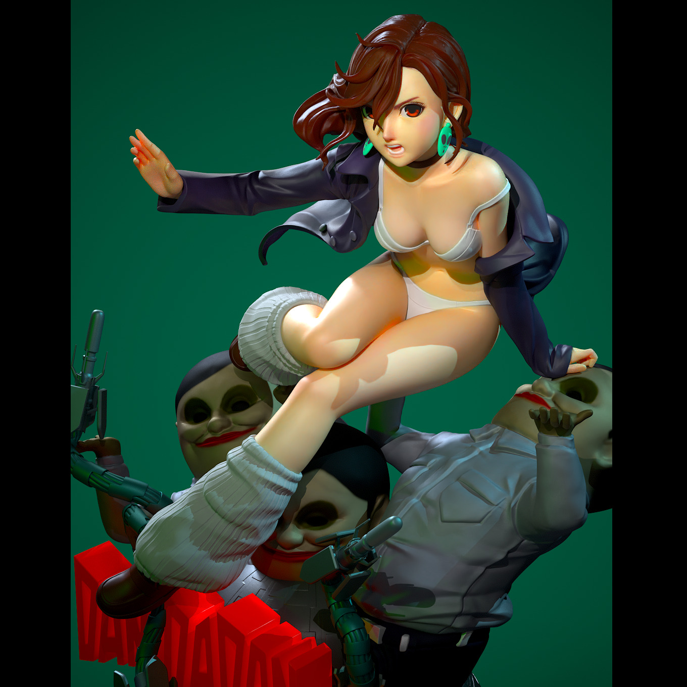 Oakrun Momo from Dandadan 3D printable 3D print model_4