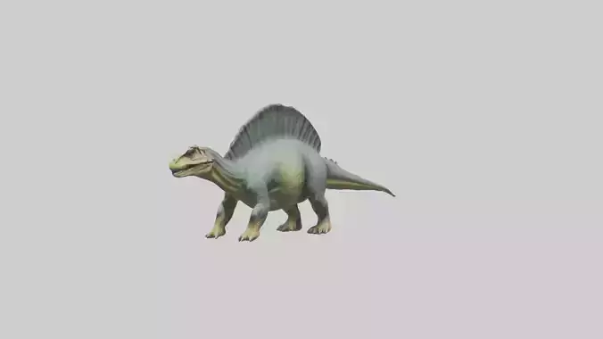 Huayangosaurus model Low-poly 3D model