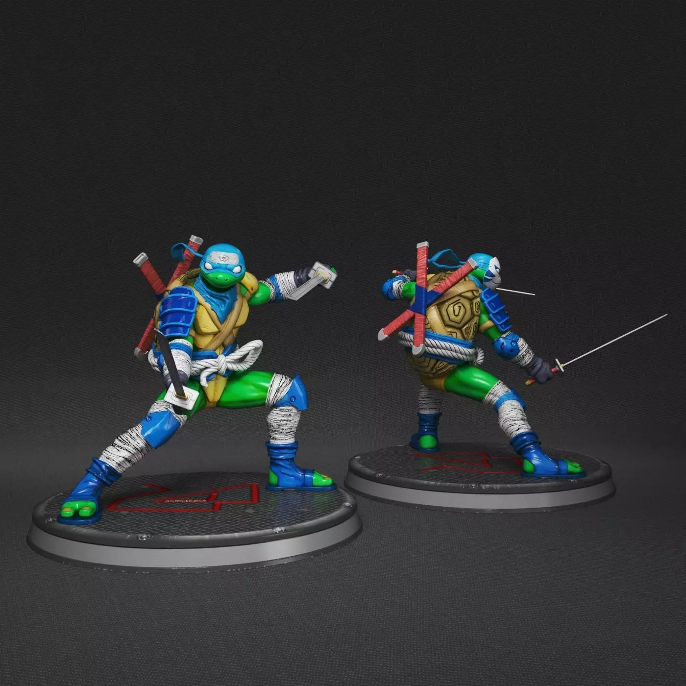 Teenage Mutant Ninja Turtles X Naruto - Leonardo- 3D print model