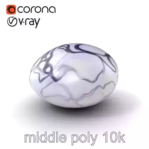 Abstract Glaze Effect Pattern Egg model pack