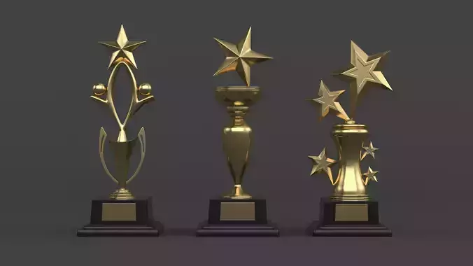 Gold Trophy Cups
