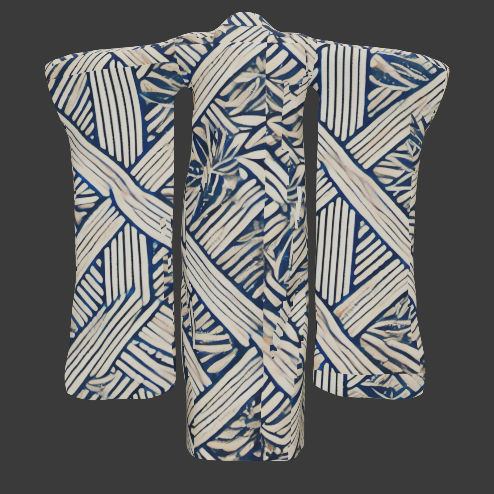 Free Japanese Kimono 3D Model with 10 Traditional Patterns Vol 2 Free 3D model_3