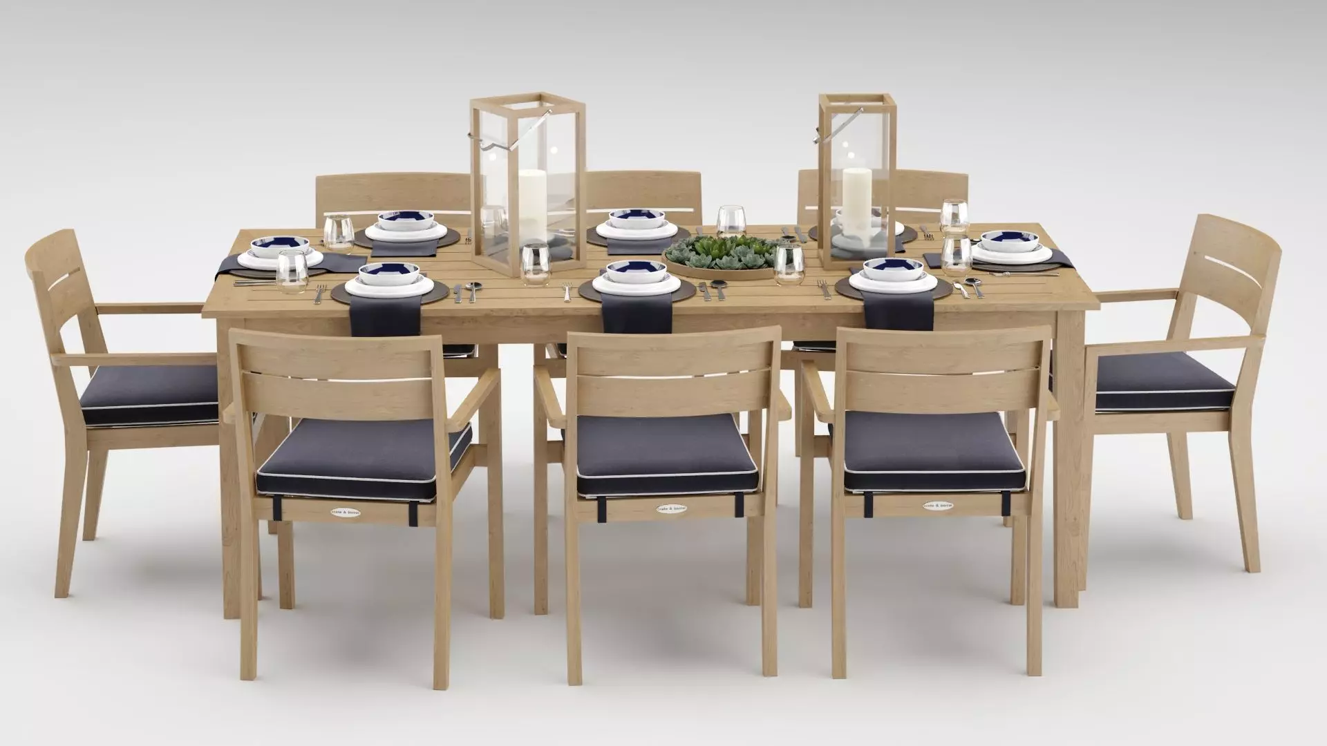 Dining Collection - Crate and Barrel 3D model