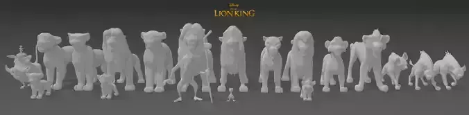 Miniatures - The Lion King 3D print model