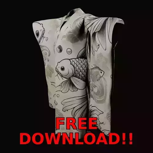 Free Japanese Kimono 3D Model with 10 Traditional Patterns Vol 4 Free 3D model Free Japanese Kimono 3D Model with 10 Traditional Patterns Vol 4 Free 3D model